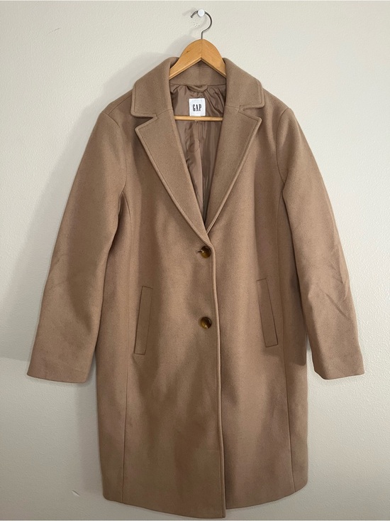 GAP Jackets & Blazers - GAP Women's Camel Top Coat, Size M